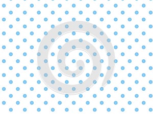 Vector Eps8 White Background with Blue Polka Dots