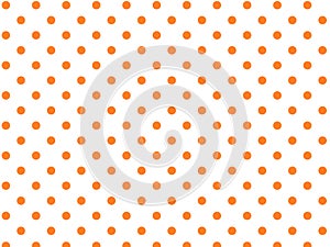 Vector Eps8 White Background with Orange Polka Do photo