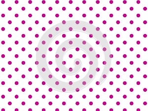 Vector Eps8 White Background with Pink Polka Dots photo