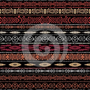 Vector ethnic tribal pattern. Seamless art image.