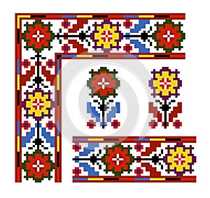 Vector ethnic Ukrainian pattern