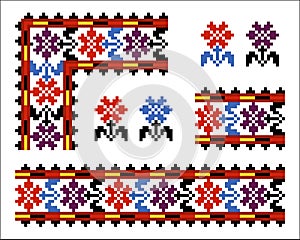 Vector ethnic Ukrainian pattern