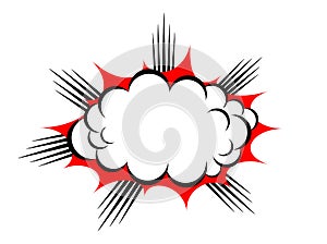 Vector explosion cloud