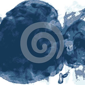 Vector explosion smoke cloud watercolor. Ink swirling in water i