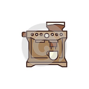 Vector Express Espresso Machine creative concept icon