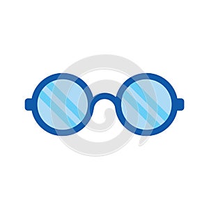 Vector eye glasses icon - optical fashion glasses symbol. Flat illustration isolated on white background.