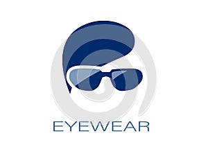 Vector of an eyewear logo concept