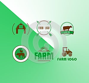 Vector of Farm Logo, Farm Logo Collection