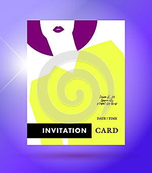 Vector fashion cards template.