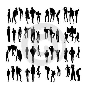 Vector Fashion Model Silhouettes. Part 2.