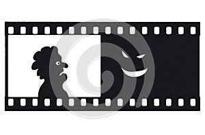 Vector fear filmstrip