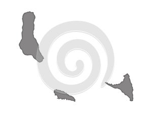 Comoros map - Union of the Comoros