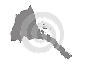 Eritrea map - state of Eritrea