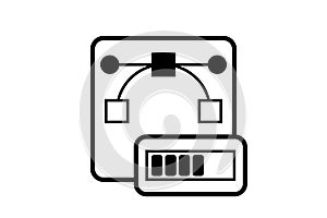 Vector File Processing Icon
