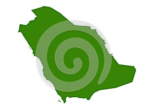 Saudi Arabia map - state of the Kingdom of Saudi Arabia photo