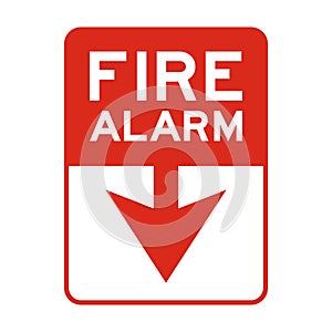 Vector Fire Alarm Symbol Sign