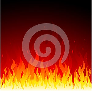 Vector fire background photo