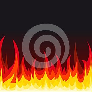 Vector fire background