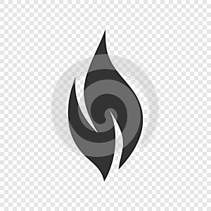 Vector fire flame icon