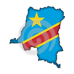 Vector Flag Democratic Republic of the Congo