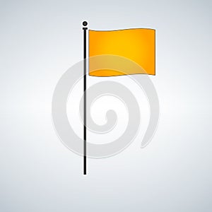 Vector Flag Icon, illustration isolated on modern background.