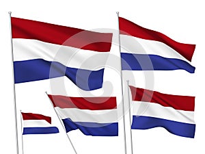 Vector flags of Netherlands