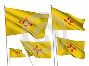 Vector flags of New Mexico state