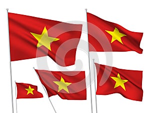 Vector flags of Vietnam