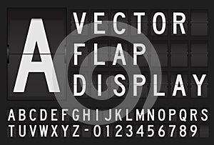 Vector flap display photo