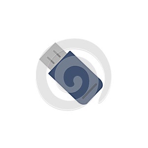 Vector flash drive icon. Simple flat image.