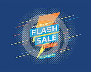 Vector of Flash Sale Design Template