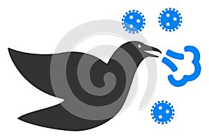 Vector Flat Bird Flu Icon