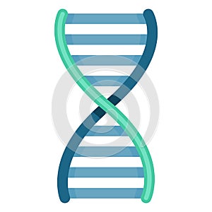 Vector Color DNA Icon. Deoxyribonucleic Acid Symbol photo
