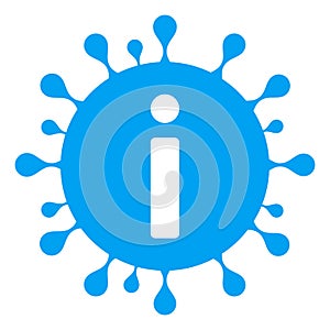 Vector Flat Coronavirus Info Icon