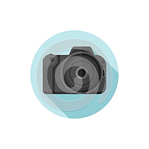 Vector flat design SLR Camera