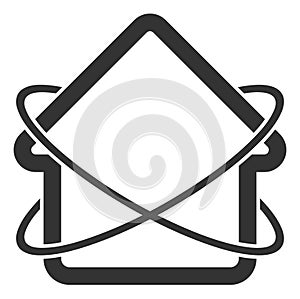 Vector Flat Home Lockdown Icon