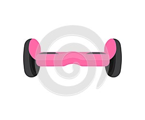 Vector flat pink icon of hover board hyroscooter photo