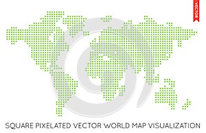 Vector Flat World Map Infographic. Map of the World.