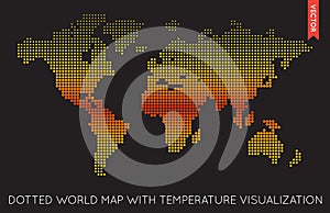 Vector Flat World Map Infographic. Map of the World.