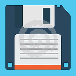 Vector Floppy Disk Illustration Flat Design