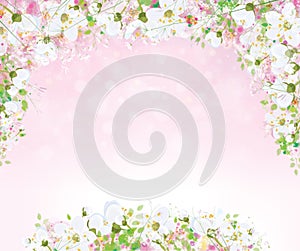 Vector floral background.