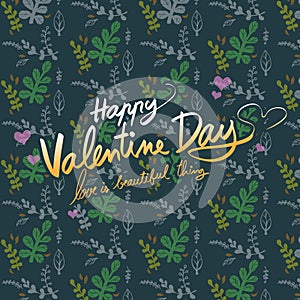 Vector floral pattern background for valentine,copy space and decorate