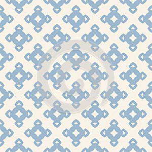 Vector floral seamless pattern. Vintage texture in light blue and white colors