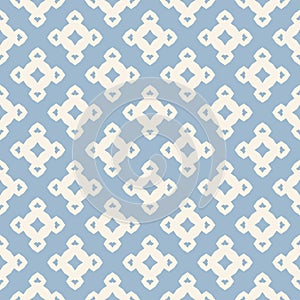 Vector floral seamless pattern. Vintage texture in light blue and white colors