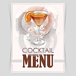 Vector flyer, cover menu