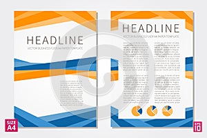 Vector flyer design template