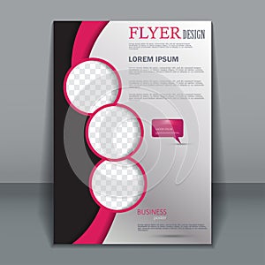 Vector flyer template for design