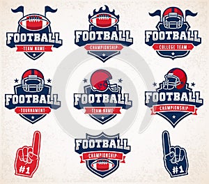 Vector Football logos and insignias