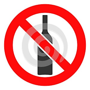 Vector Forbidden Alcohol Icon