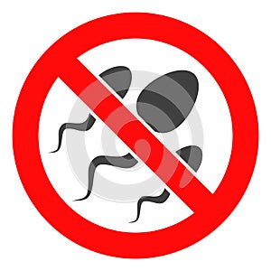 Vector Forbidden Sperm Icon